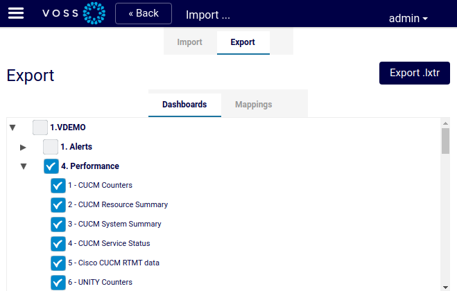 analytics-export-dashboard