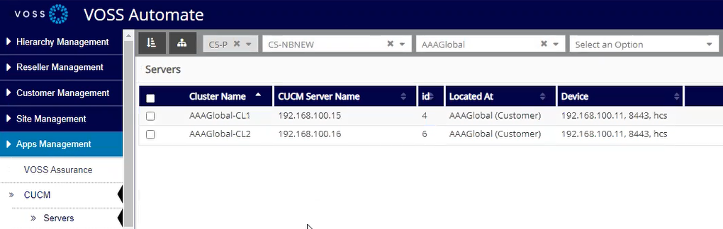 apps-management-cucm-servers